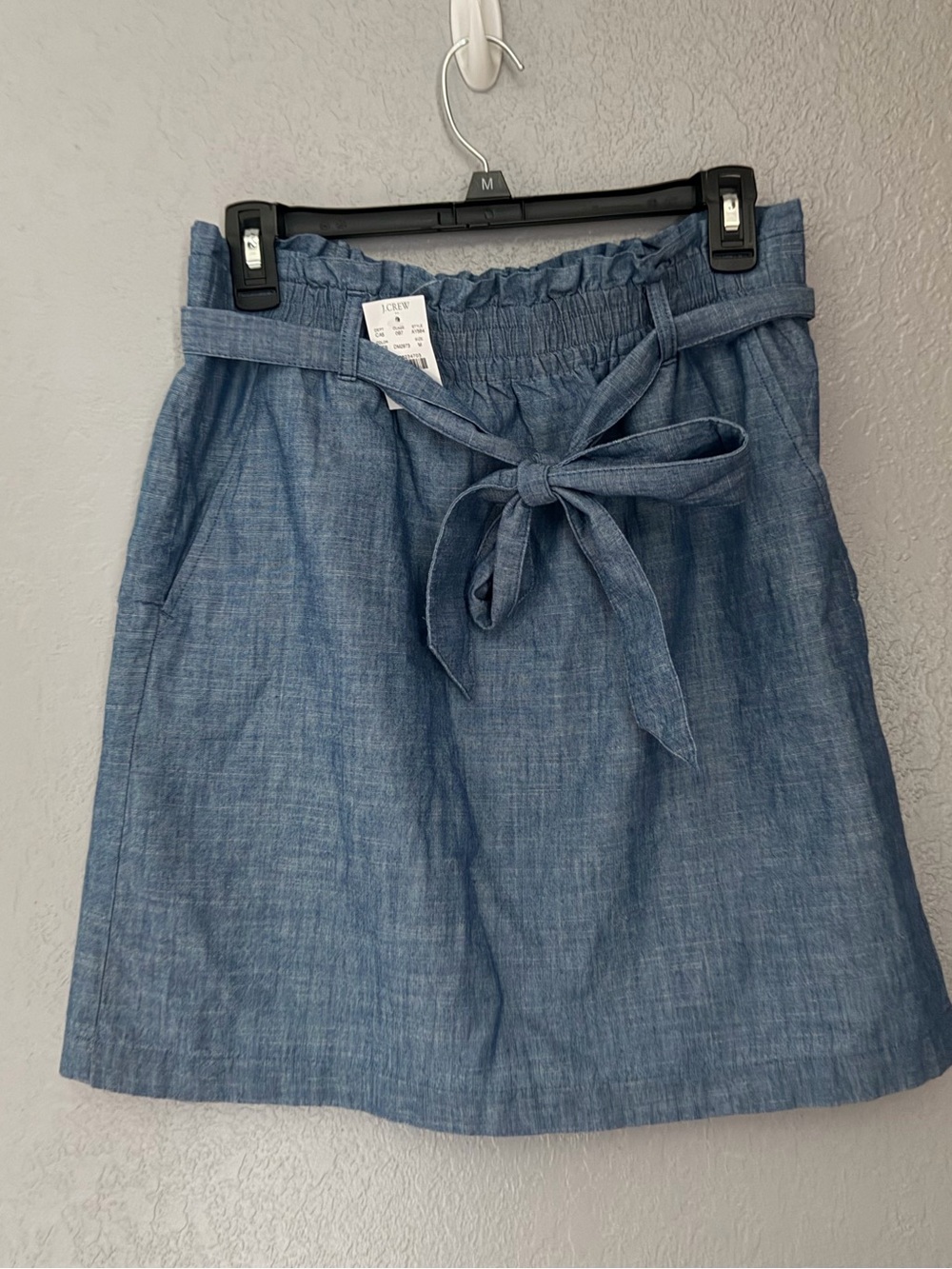 NWT J. Crew Blue Linen Skirt